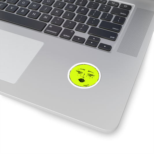 Neon Moon Babe Kiss-Cut Sticker
