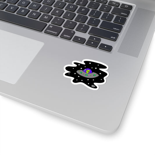 Lil Alien Dude Kiss-Cut Sticker