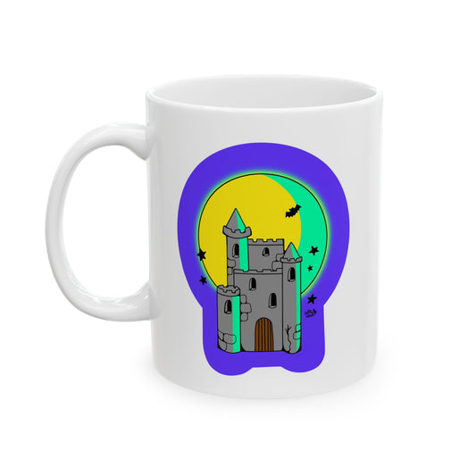 Spooky Full Moon Castle - Ceramic Mug