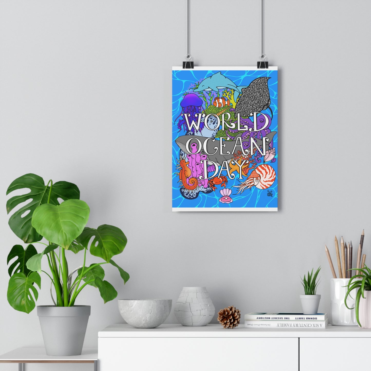 World Ocean Day Poster Submission — Giclée Art Print