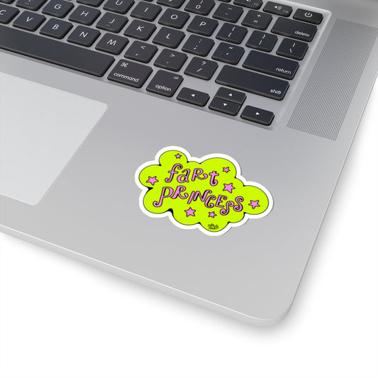 Fart Princess Kiss-Cut Sticker