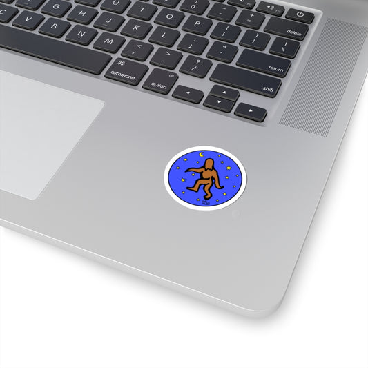 Starry Night Bigfoot Kiss-Cut Sticker