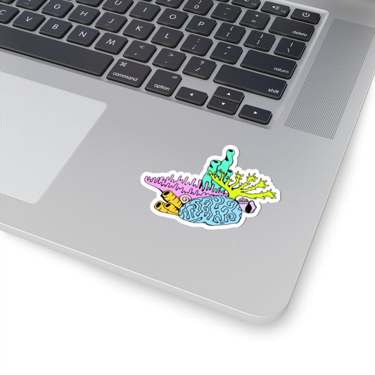 Coral Reef Kiss-Cut Sticker