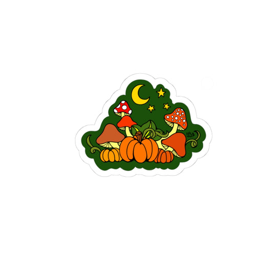 Moon Harvest Mushrooms - Kiss-Cut Sticker