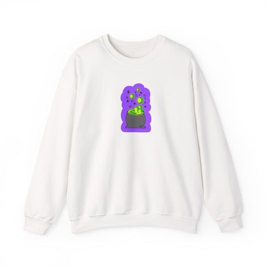Spooky Neon Green Magic Cauldron - Crewneck Sweatshirt