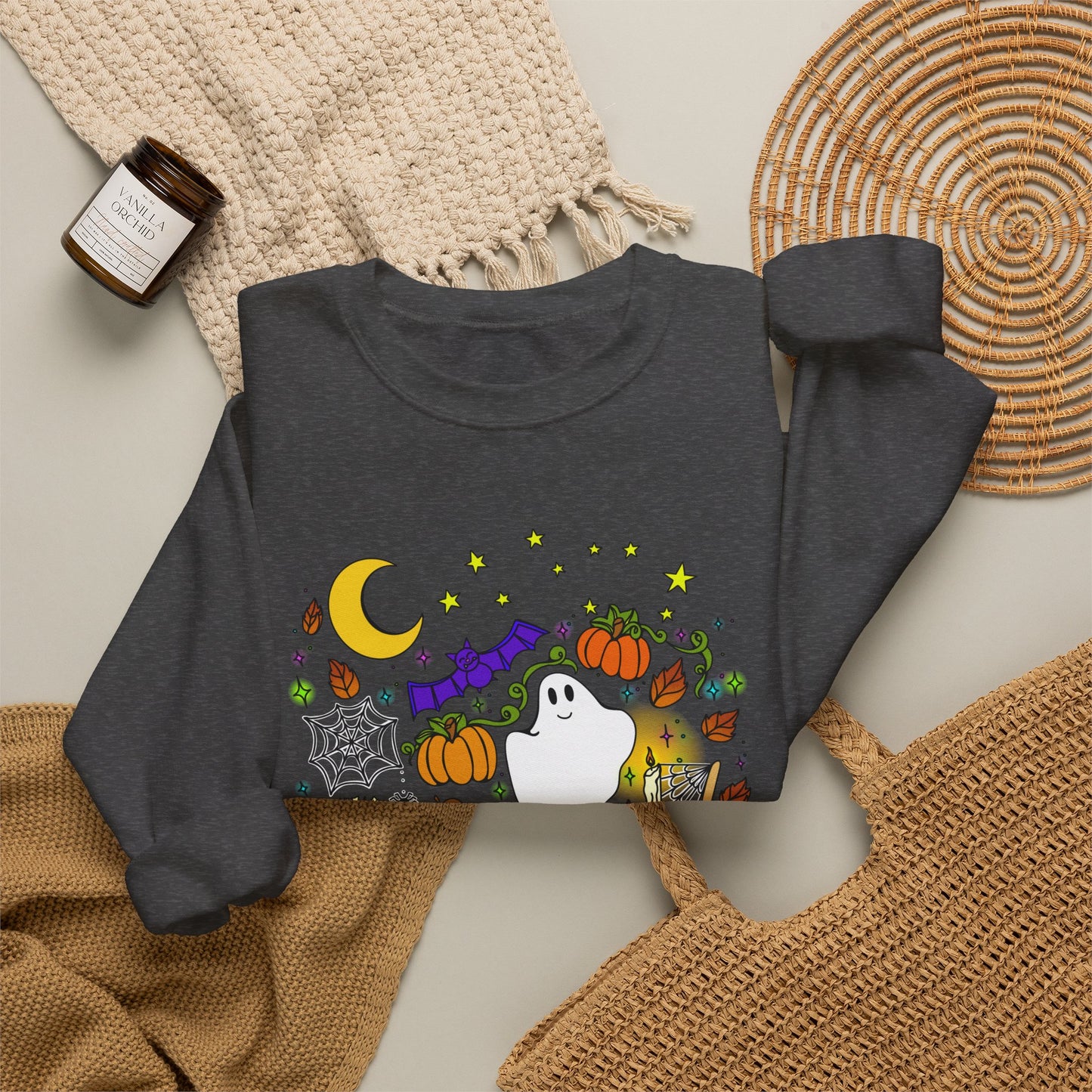 Cozy, Spooky, Clutter Magic - Crewneck Sweatshirt