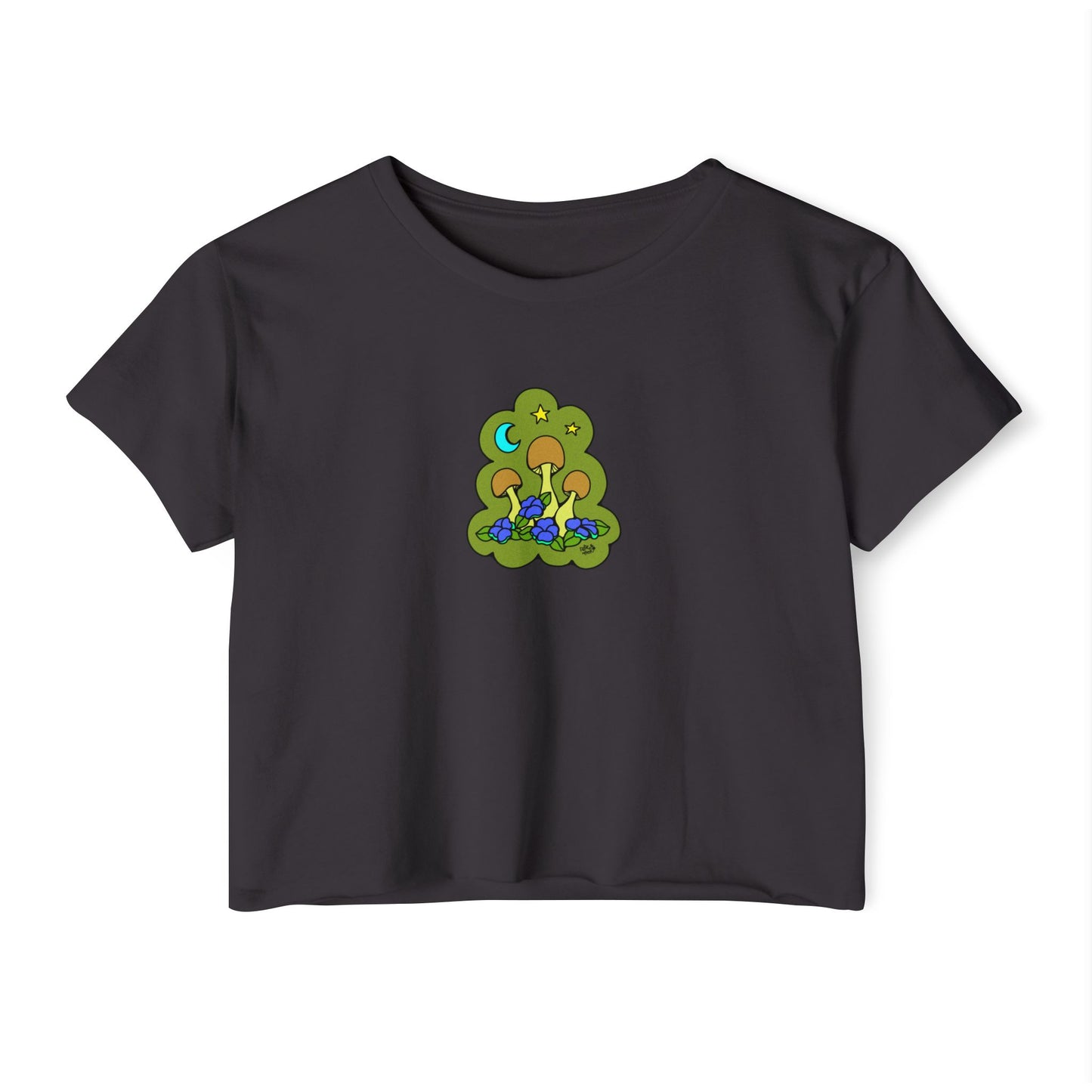 Lil Mushrooms & Flowers - Crop Top