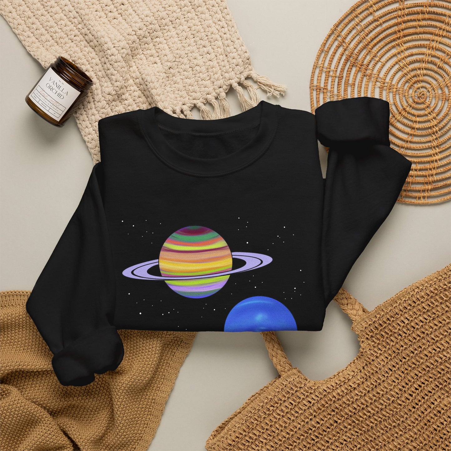 Saturn, Neptune, Jupiter - NASA - Crewneck Sweatshirt