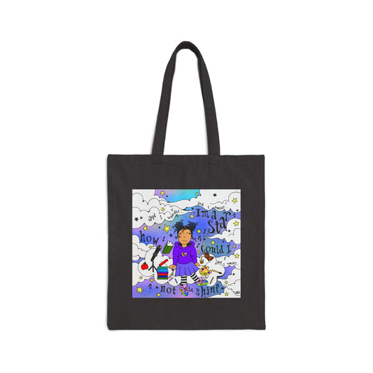 I’m a star, how could I not shine? - Ivy Quinn - Cotton Canvas Tote Bag