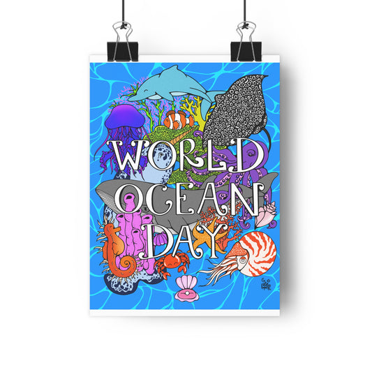 World Ocean Day Poster Submission — Giclée Art Print