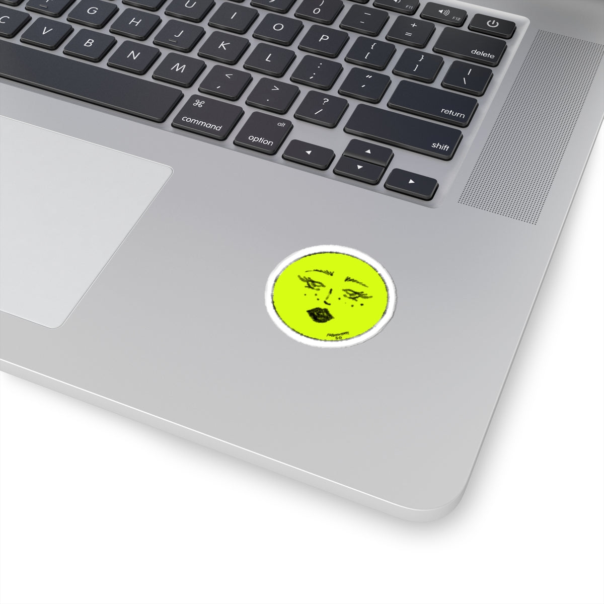 Neon Moon Babe Kiss-Cut Sticker
