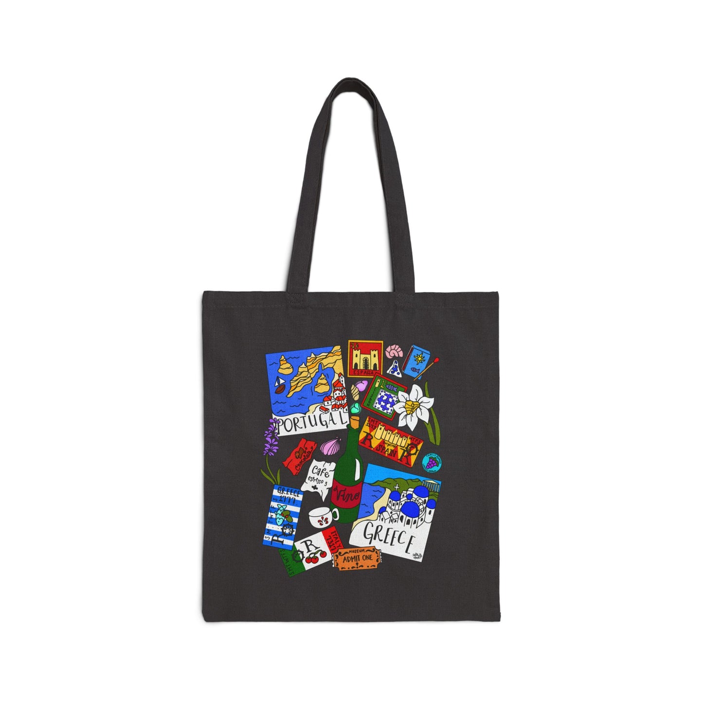 Eurosummer Travel Keepsakes - Art Challenge - Canvas Tote Bag
