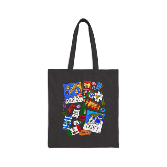Eurosummer Travel Keepsakes - Art Challenge - Canvas Tote Bag