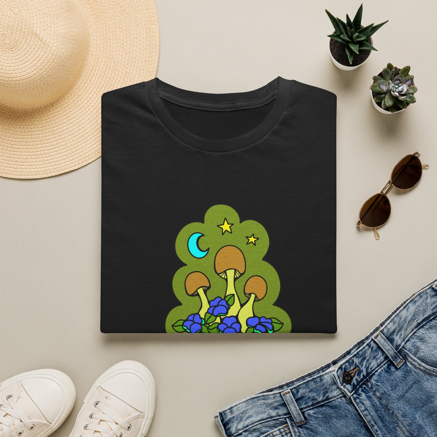 Lil Mushrooms & Flowers - T-Shirt