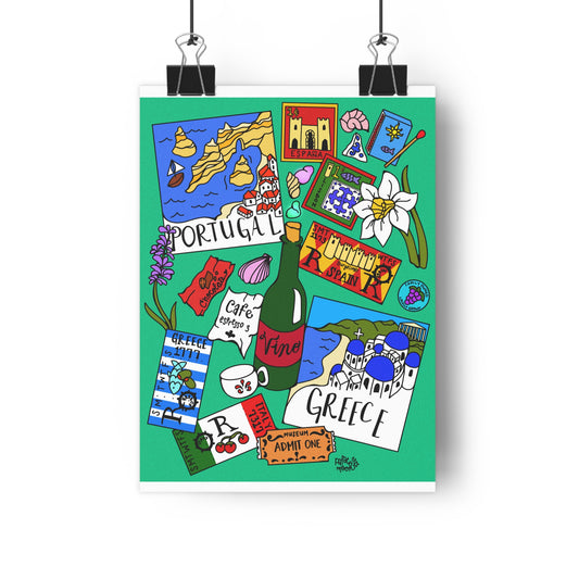 Eurosummer Travel Keepsakes - Art Challenge - Giclee Art Print