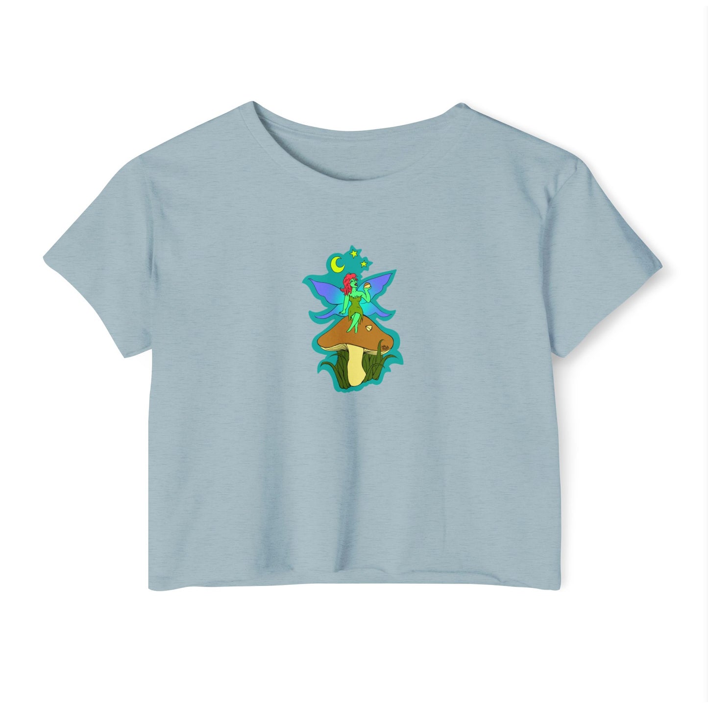 Snackin Mushroom Fairy - Crop Top