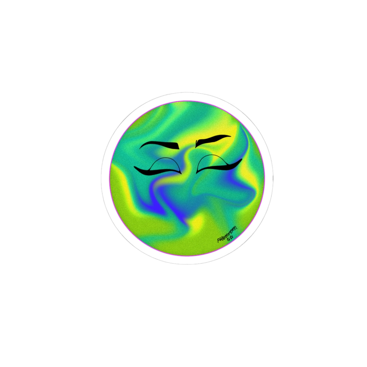Planet Babe Art Sticker