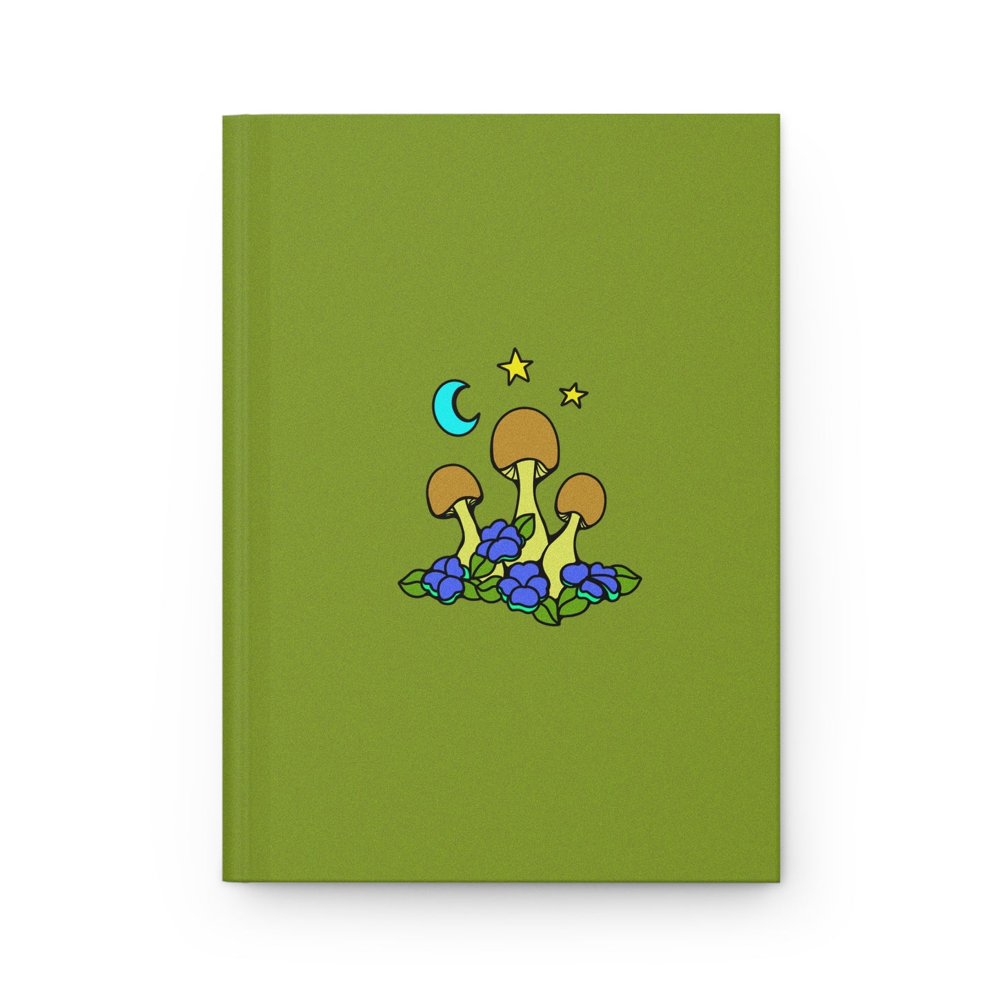 Lil Mushrooms & Flowers - Hardcover Lined Journal