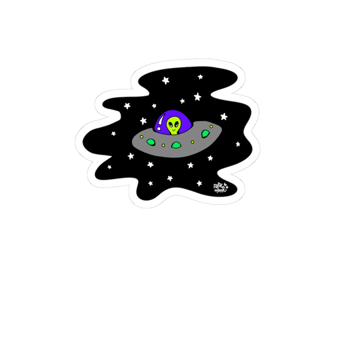 Lil Alien Dude Kiss-Cut Sticker