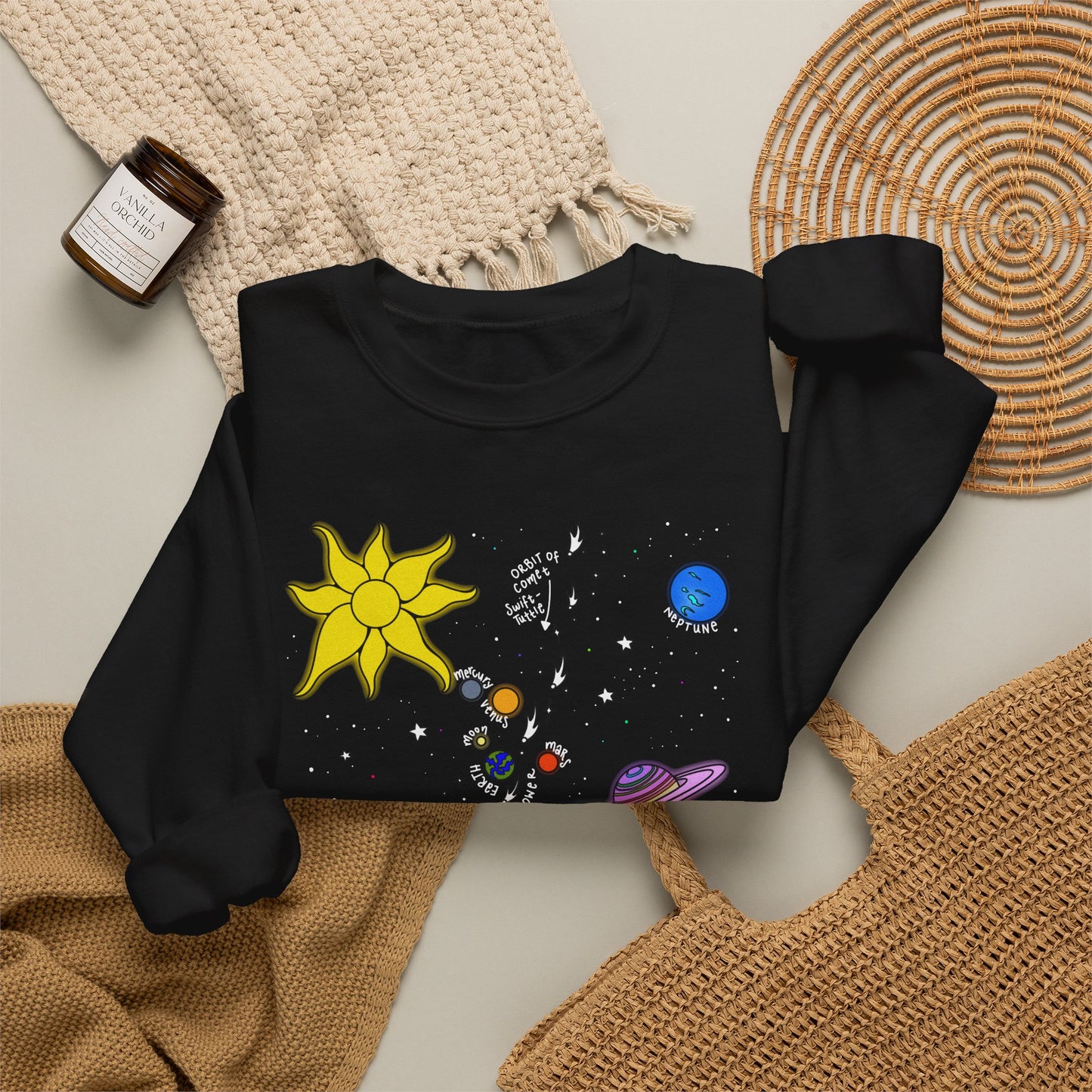 Planetary Parade - No Text - Crewneck Sweatshirt
