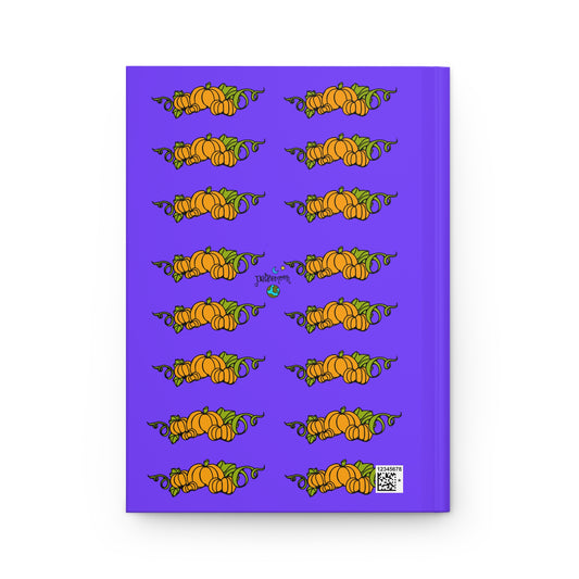 Pumpkin Patch Pattern - Hardcover Lined Journal