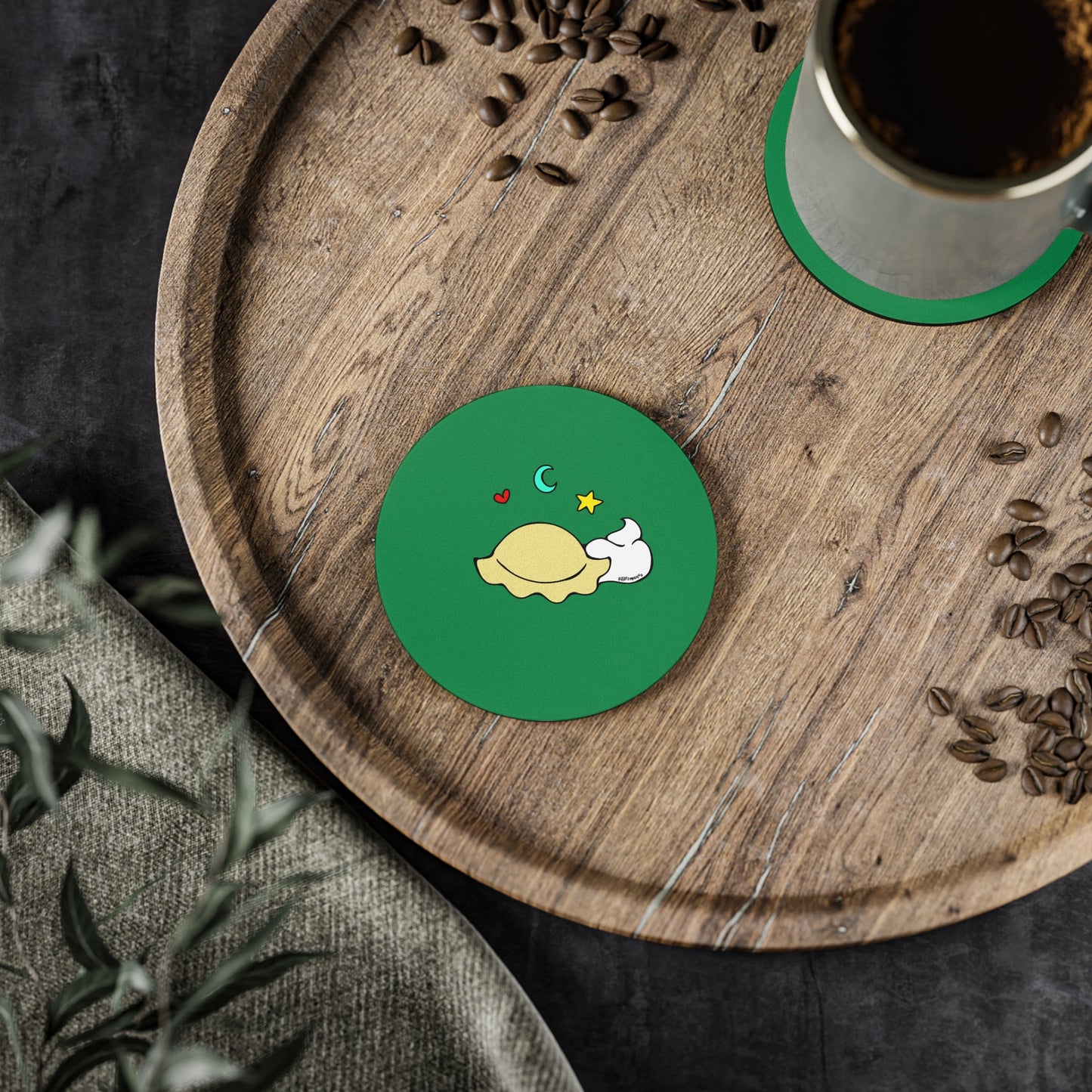 Pierogi Darling Coasters
