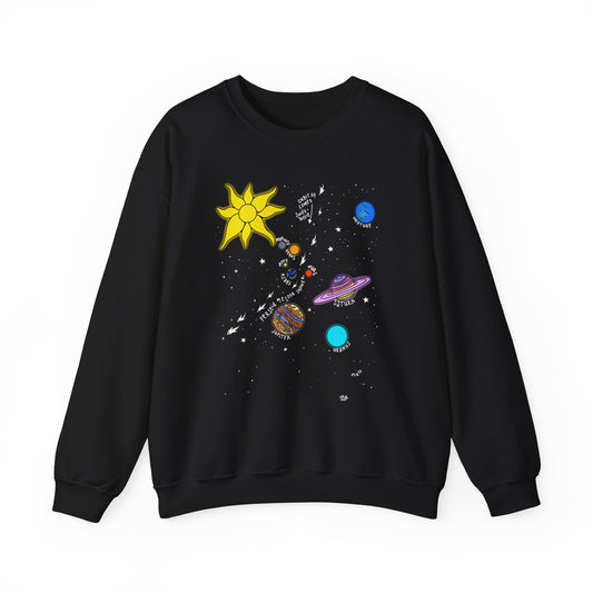 Planetary Parade - No Text - Crewneck Sweatshirt