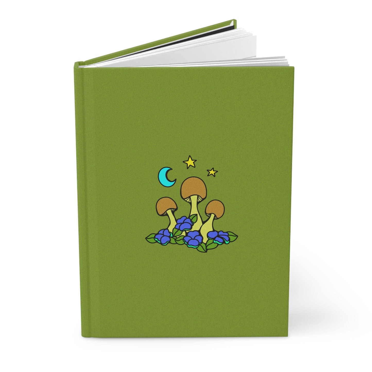Lil Mushrooms & Flowers - Hardcover Lined Journal