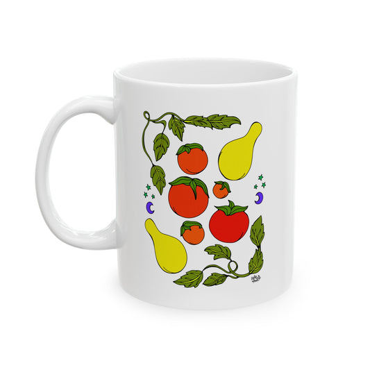 Tomatoes & Basil - Art Challenge - Ceramic Mug