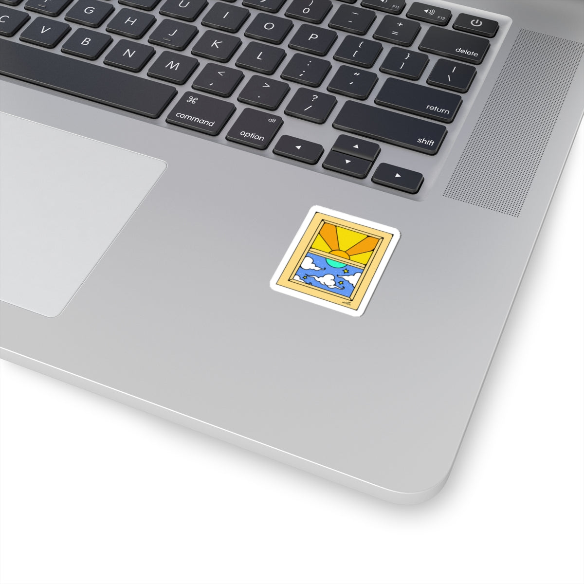Retro Window Day and Night Sticker