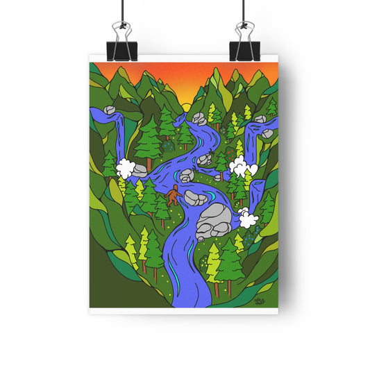 Love Your Country, Not Your Government - Giclée Art Print —  Mountains & Rivers