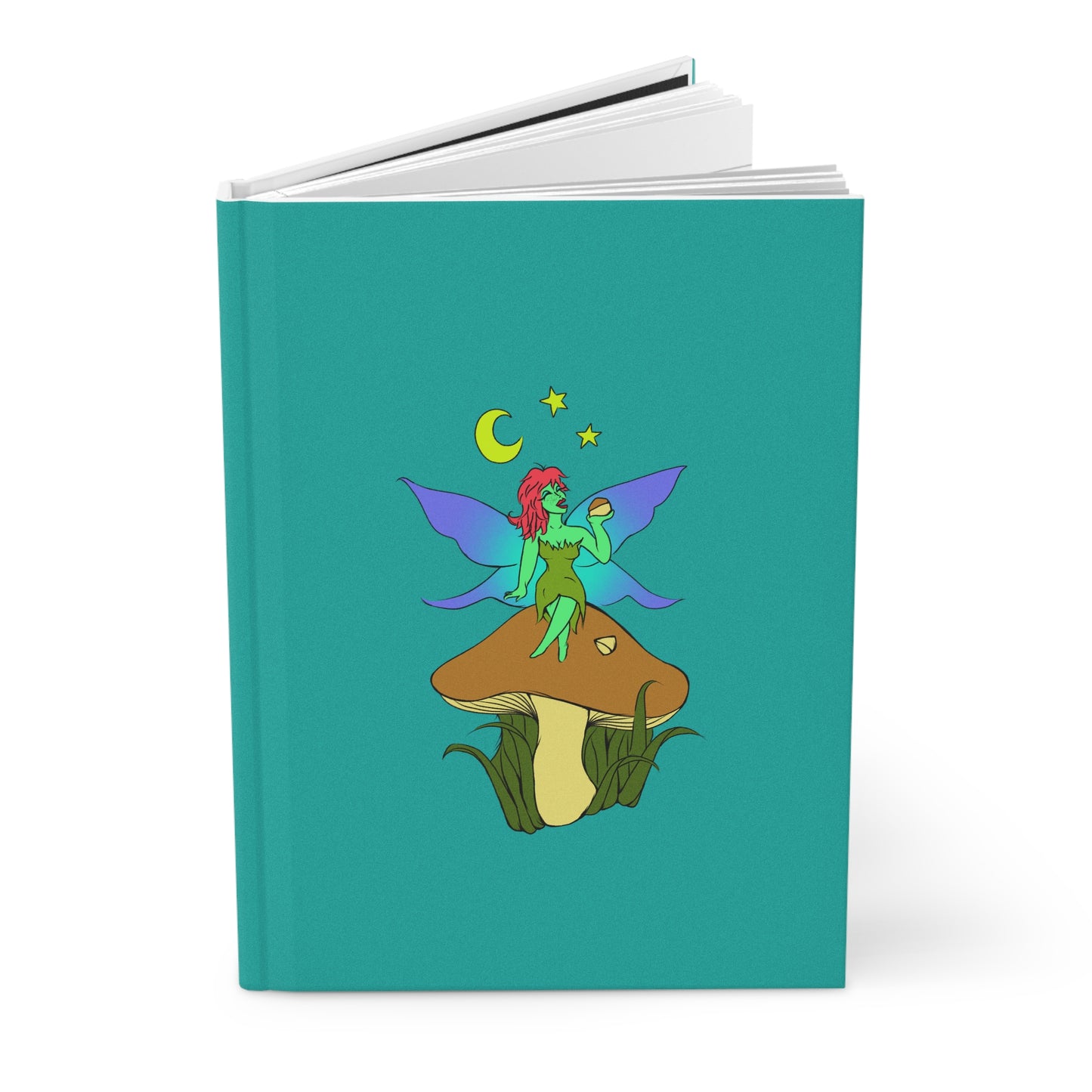 Snackin Mushroom Fairy - Hardcover Lined Journal
