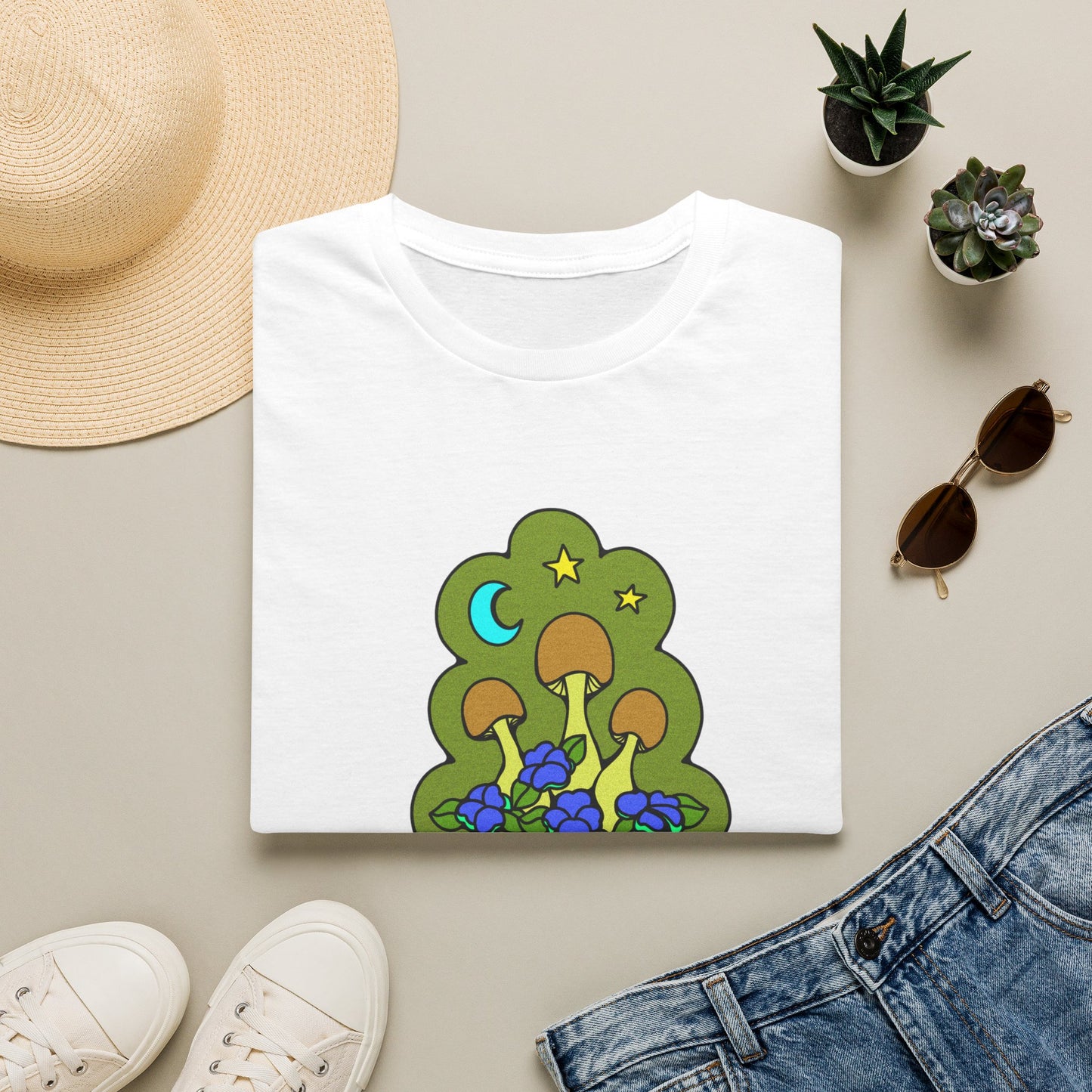 Lil Mushrooms & Flowers - T-Shirt