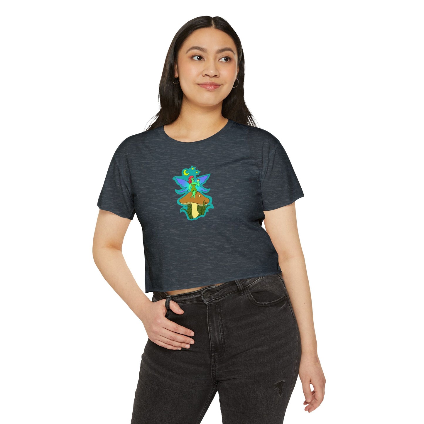 Snackin Mushroom Fairy - Crop Top