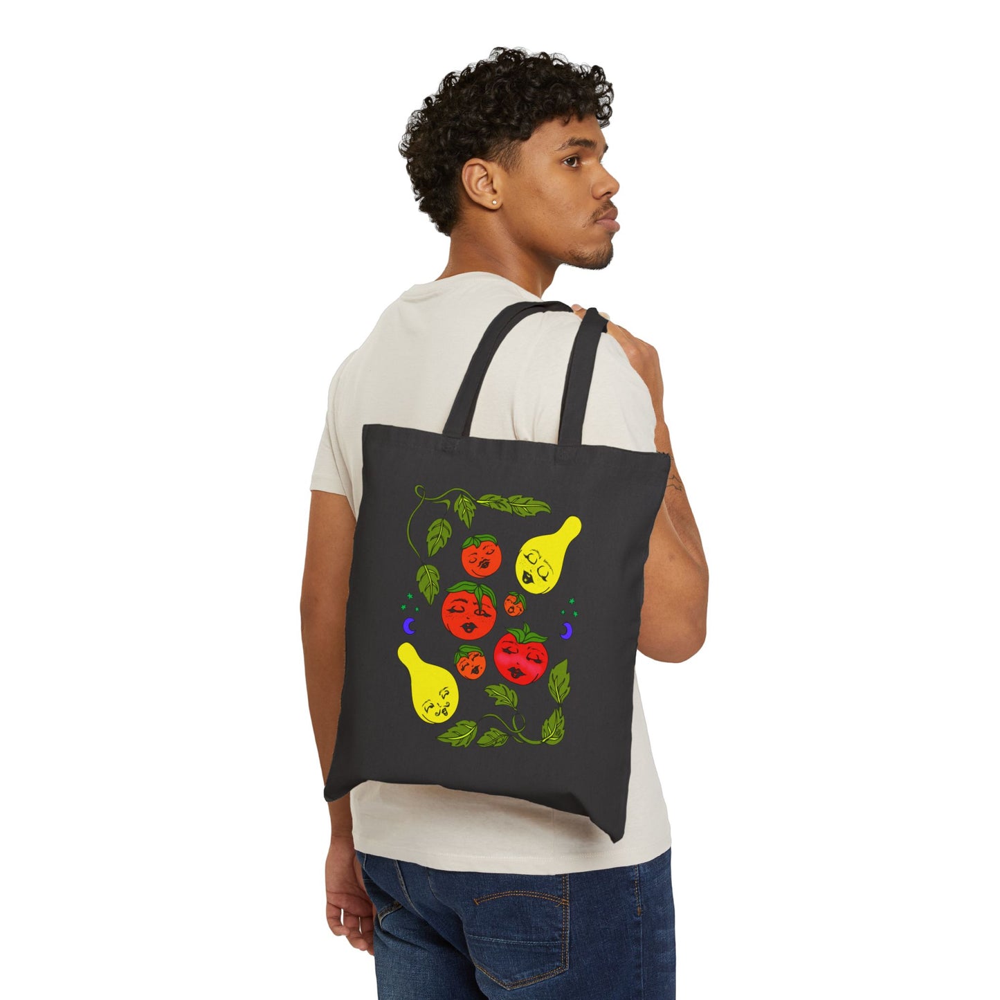 Cute Lil Tomatoes & Basil - Tote Bag