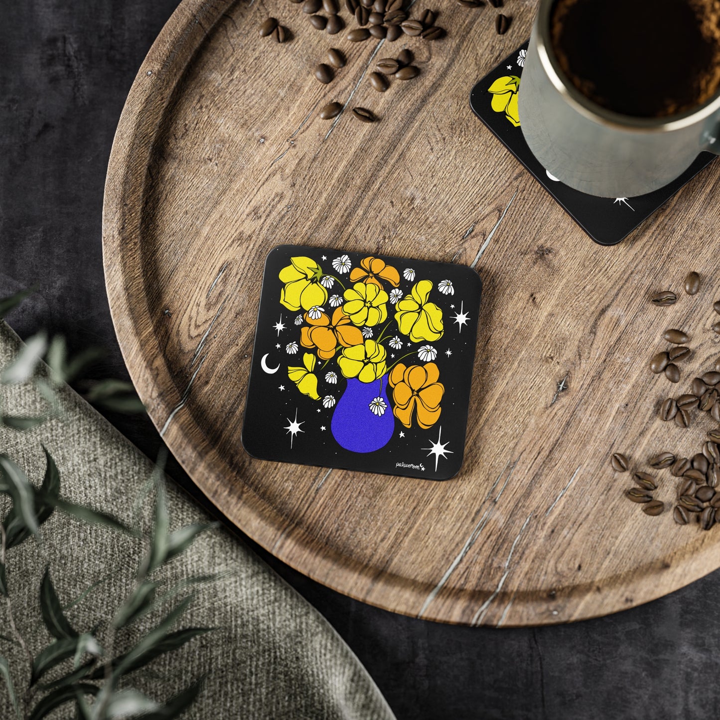 Golden Afternoon Coaster Set