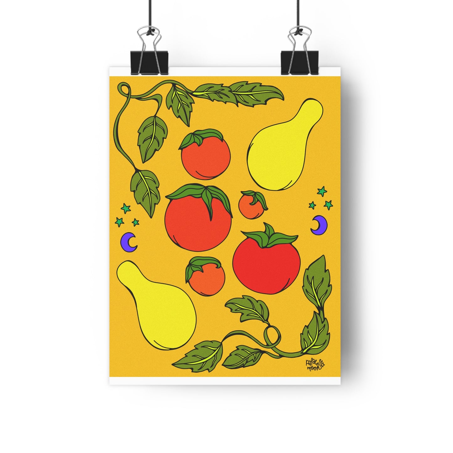 Tomatoes & Basil Still Life Art Challenge —  Giclée Art Print