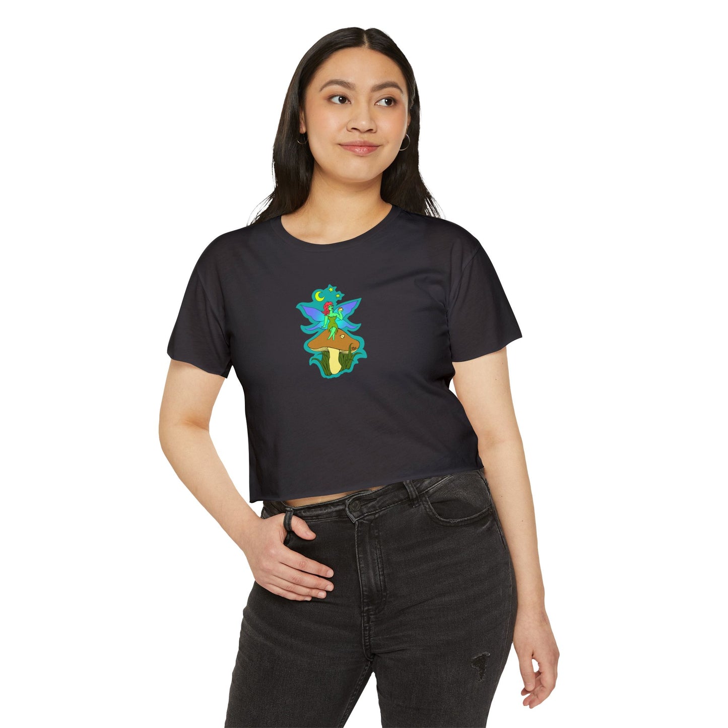 Snackin Mushroom Fairy - Crop Top