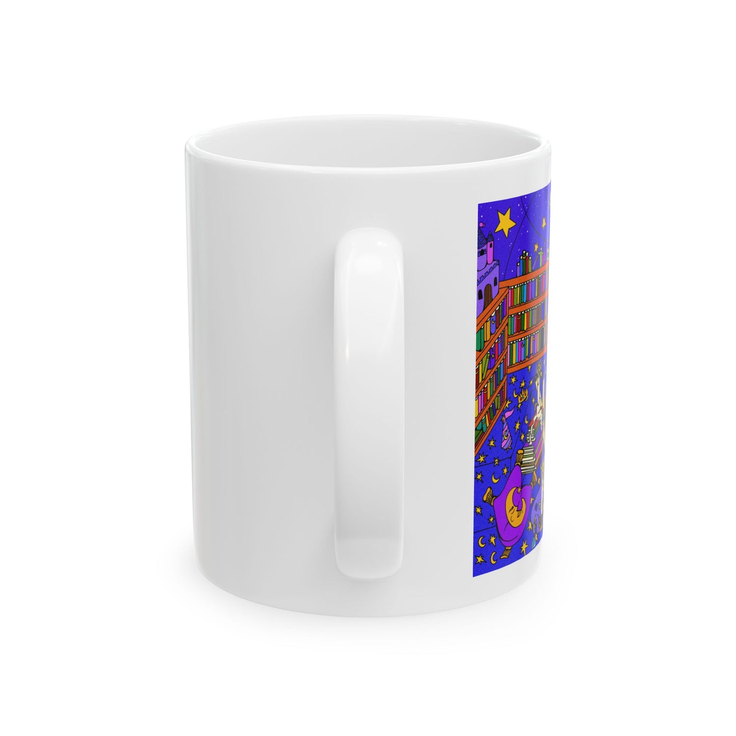Moon Library Coffee Mug