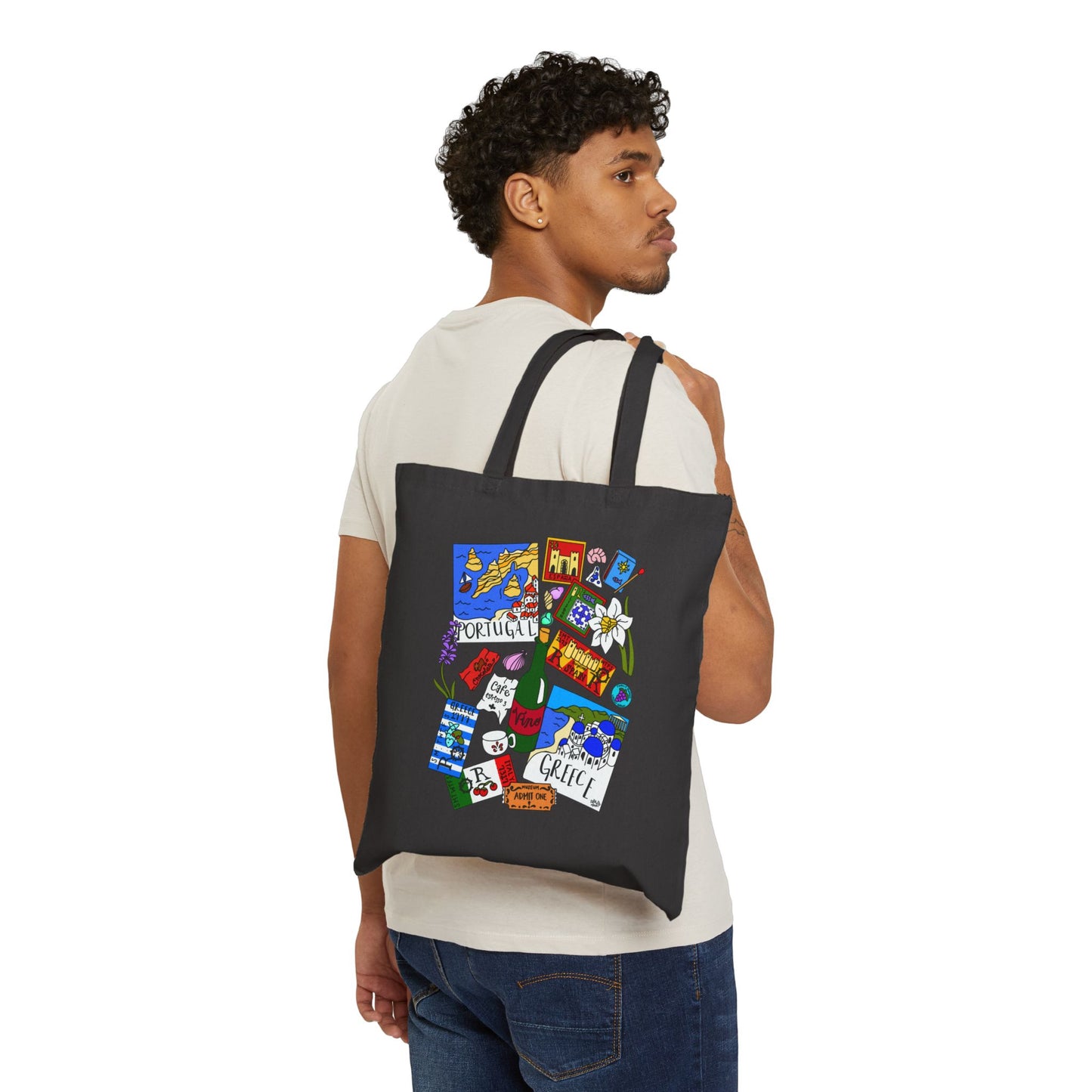 Eurosummer Travel Keepsakes - Art Challenge - Canvas Tote Bag