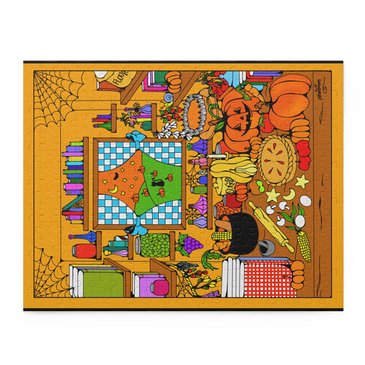 Cozy Spooky Fall Kitchen - Puzzle (120, 252-Piece)