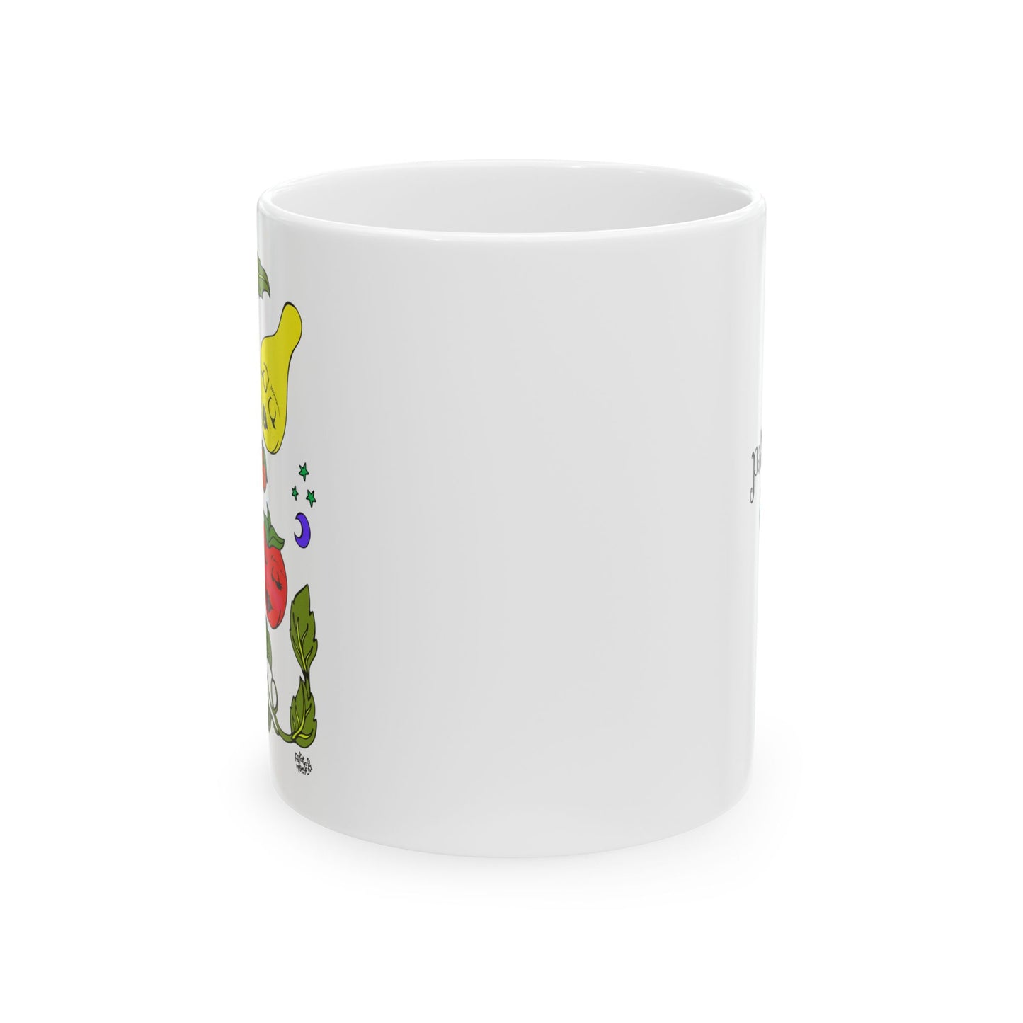 Cute Lil Tomatoes & Basil - Art Challenge - Ceramic Mug
