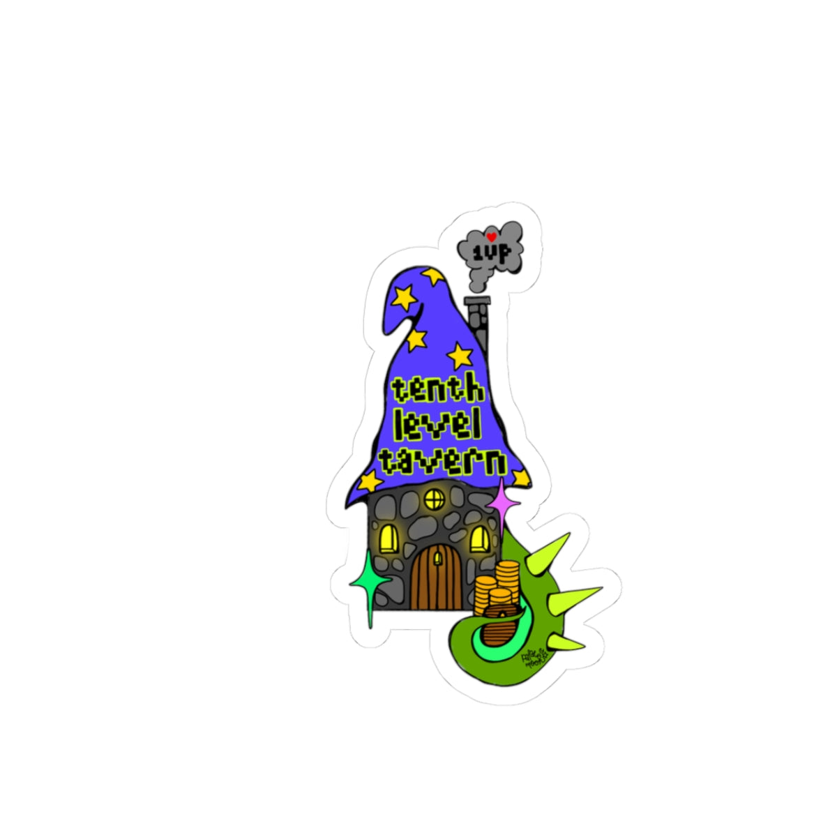 Tenth Level Tavern Kiss-Cut Sticker