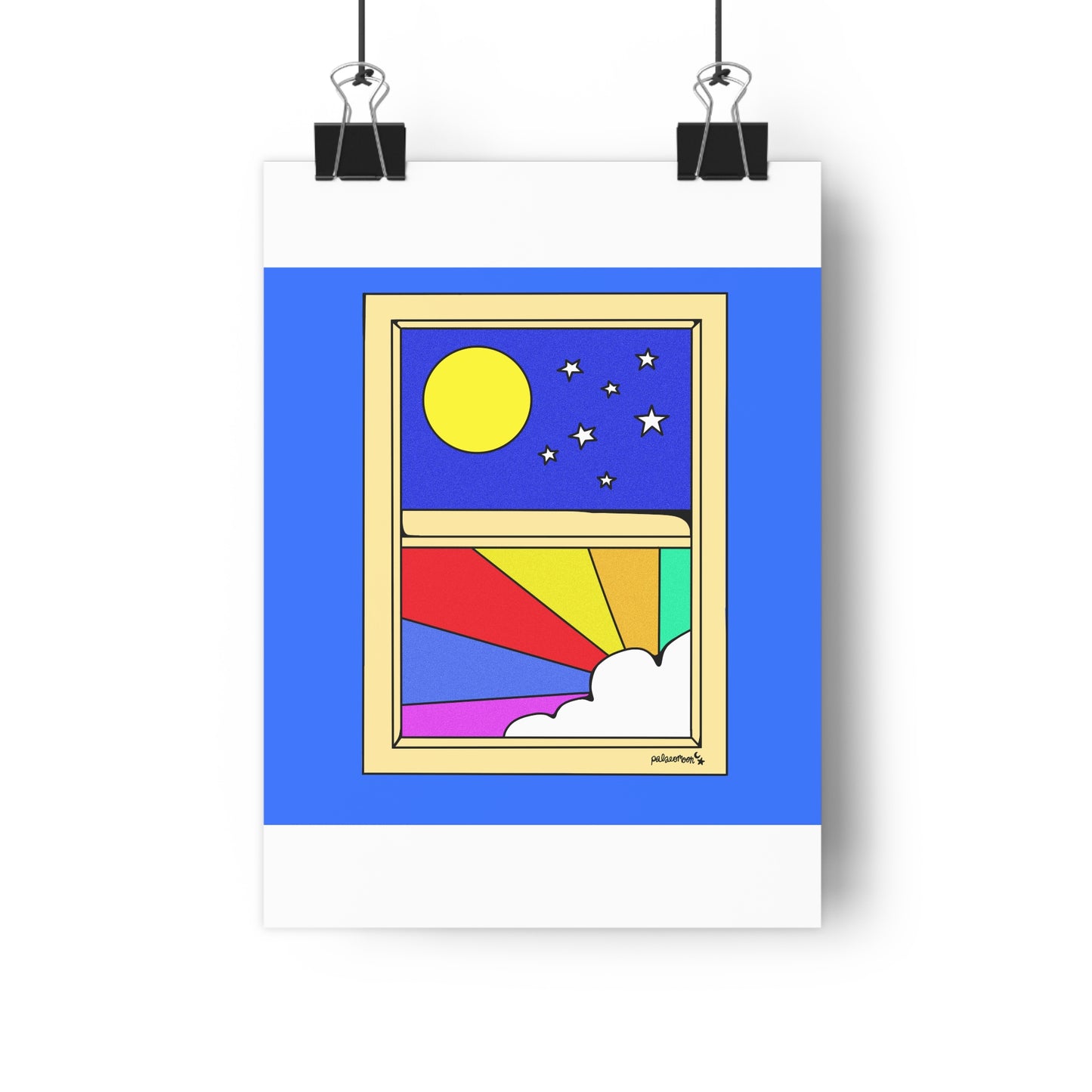 Rainbow Sky Window Giclée Art Print