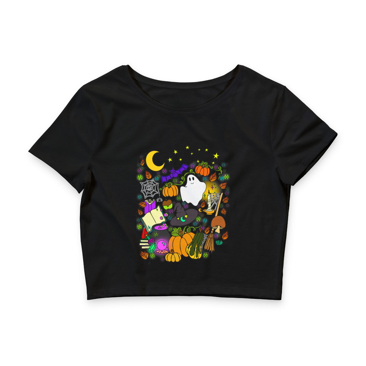 Cozy, Spooky, Clutter Magic - Crop Top