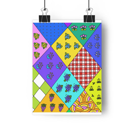 Quiltwork Patches - Giclée Art Print