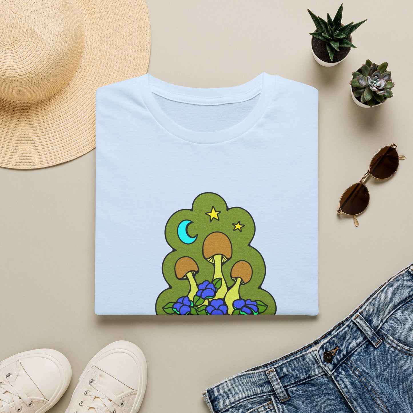 Lil Mushrooms & Flowers - T-Shirt