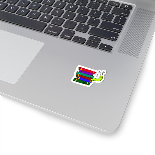 Bookworm Kiss-Cut Sticker