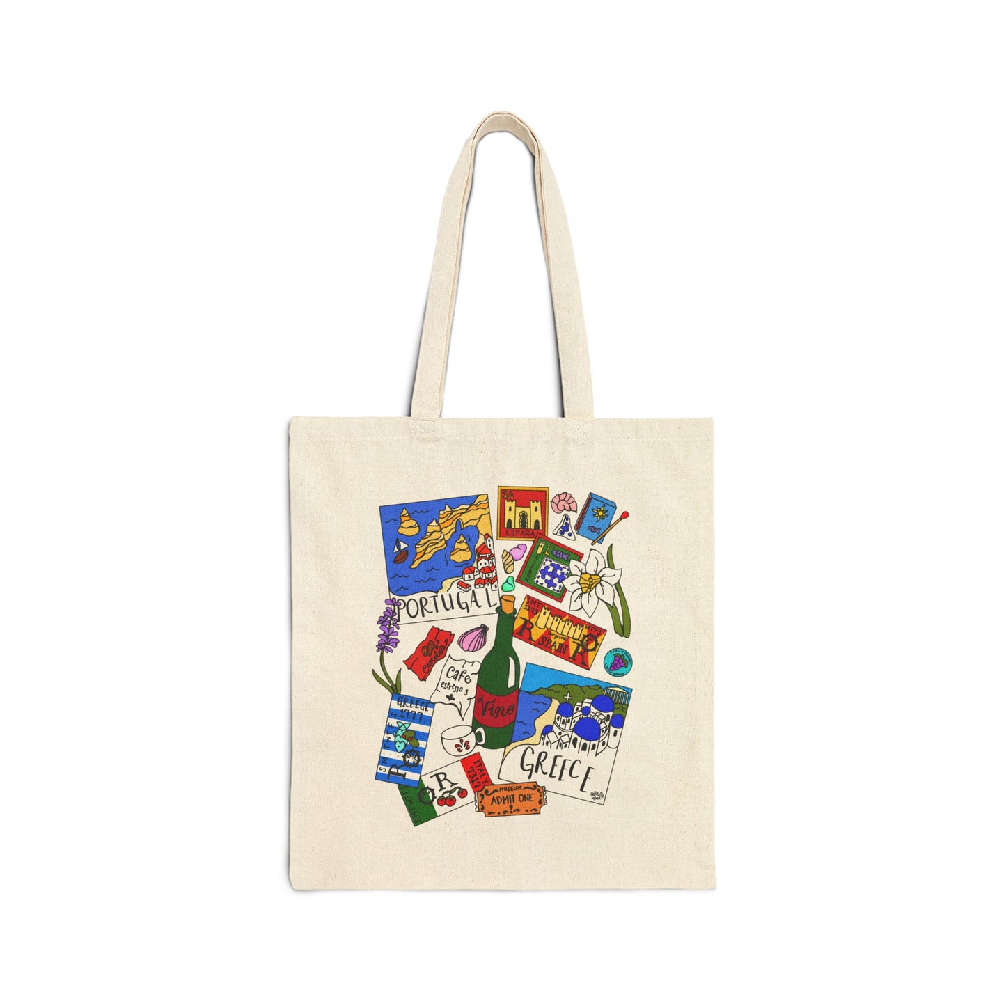 Eurosummer Travel Keepsakes - Art Challenge - Canvas Tote Bag