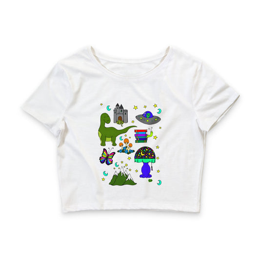 Random Palaeomoon - Crop Tee